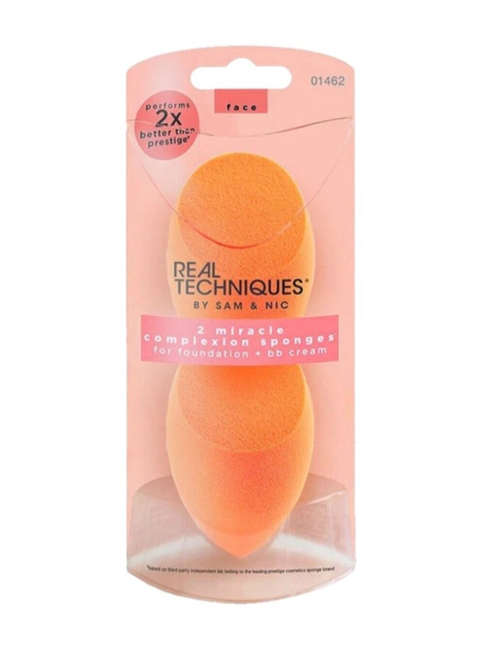 Real Techniques Miracle Complexion Sponge Duo Pack Makeup Blending Sponges New